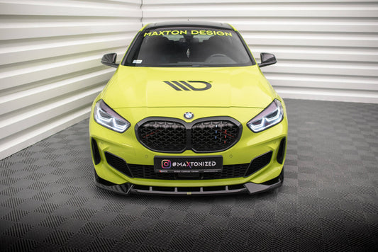 Frontlippe V.6 passend für BMW 1er M-Paket / M135i / 128ti F40 schwarz Hochglanz