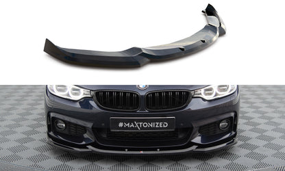 Frontlippe V.6 passend für BMW 4er Coupe / Gran Coupe / Cabrio M-Paket F32 / F36 / F33 schwarz Hochglanz