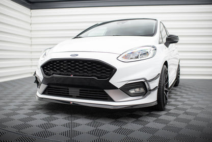 Frontlippe V.6 passend für Ford Fiesta Mk8 ST / ST-Line schwarz Hochglanz