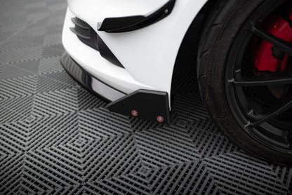 Frontlippe V.6 passend für Ford Fiesta ST Mk7 FL schwarz Hochglanz + Flaps matt