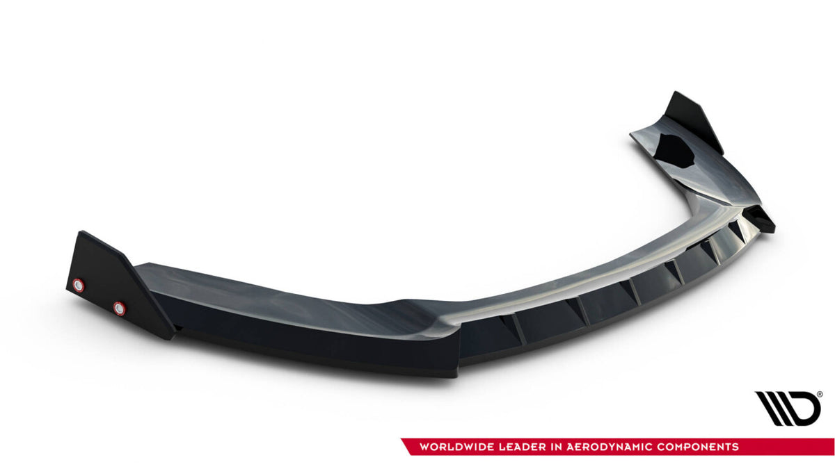 Frontlippe V.6 passend für Ford Fiesta ST Mk7 FL schwarz Hochglanz + Flaps matt