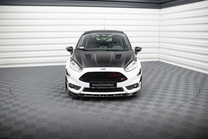 Frontlippe V.6 passend für Ford Fiesta ST Mk7 FL schwarz Hochglanz