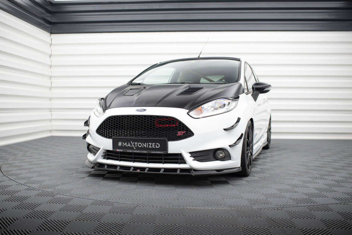 Frontlippe V.6 passend für Ford Fiesta ST Mk7 FL schwarz Hochglanz