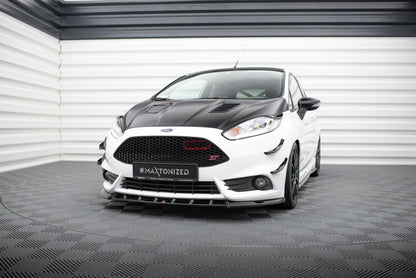 Frontlippe V.6 passend für Ford Fiesta ST Mk7 FL schwarz Hochglanz
