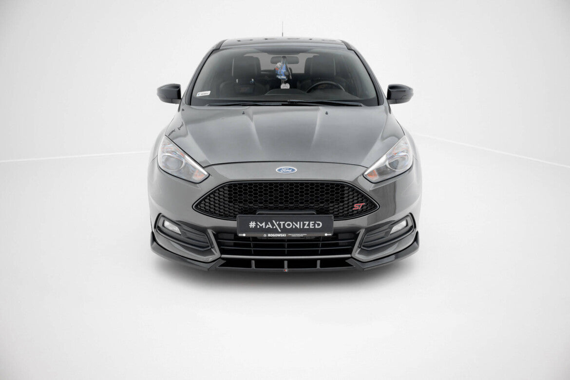 Frontlippe V.6 passend für Ford Focus ST Mk3 FL schwarz Hochglanz