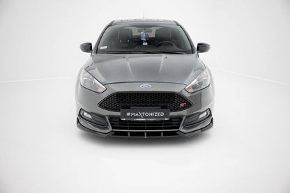 Frontlippe V.6 passend für Ford Focus ST Mk3 FL schwarz Hochglanz