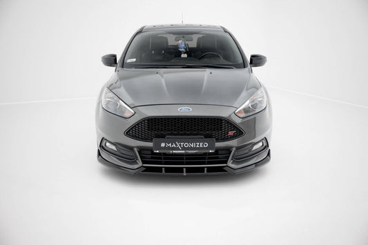 Frontlippe V.6 passend für Ford Focus ST Mk3 FL schwarz Hochglanz