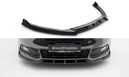 Frontlippe V.6 passend für Ford Focus ST Mk3 FL schwarz Hochglanz
