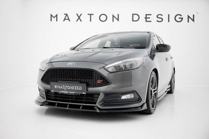 Frontlippe V.6 passend für Ford Focus ST Mk3 FL schwarz Hochglanz