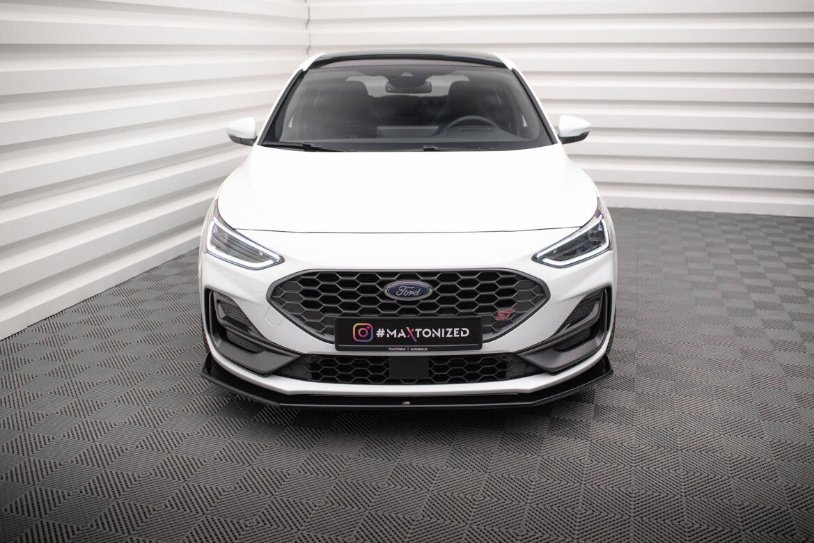 Frontlippe V.6 passend für Ford Focus ST / ST-Line Mk4 FL schwarz Hochglanz