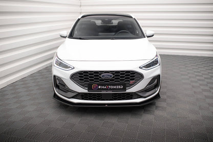 Frontlippe V.6 passend für Ford Focus ST / ST-Line Mk4 FL schwarz Hochglanz
