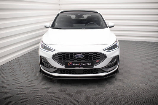 Frontlippe V.6 passend für Ford Focus ST / ST-Line Mk4 FL schwarz Hochglanz