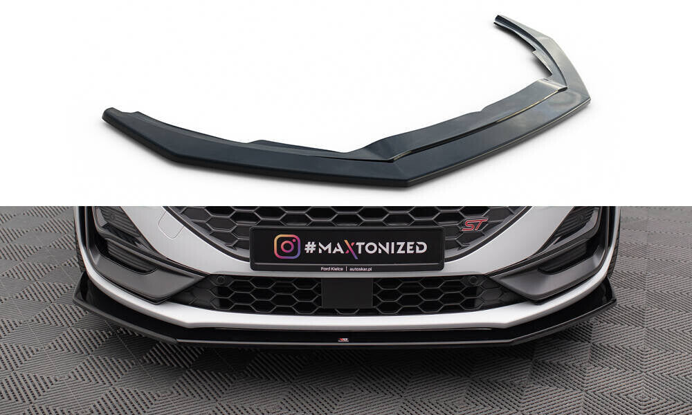 Frontlippe V.6 passend für Ford Focus ST / ST-Line Mk4 FL schwarz Hochglanz