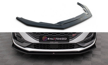 Frontlippe V.6 passend für Ford Focus ST / ST-Line Mk4 FL schwarz Hochglanz