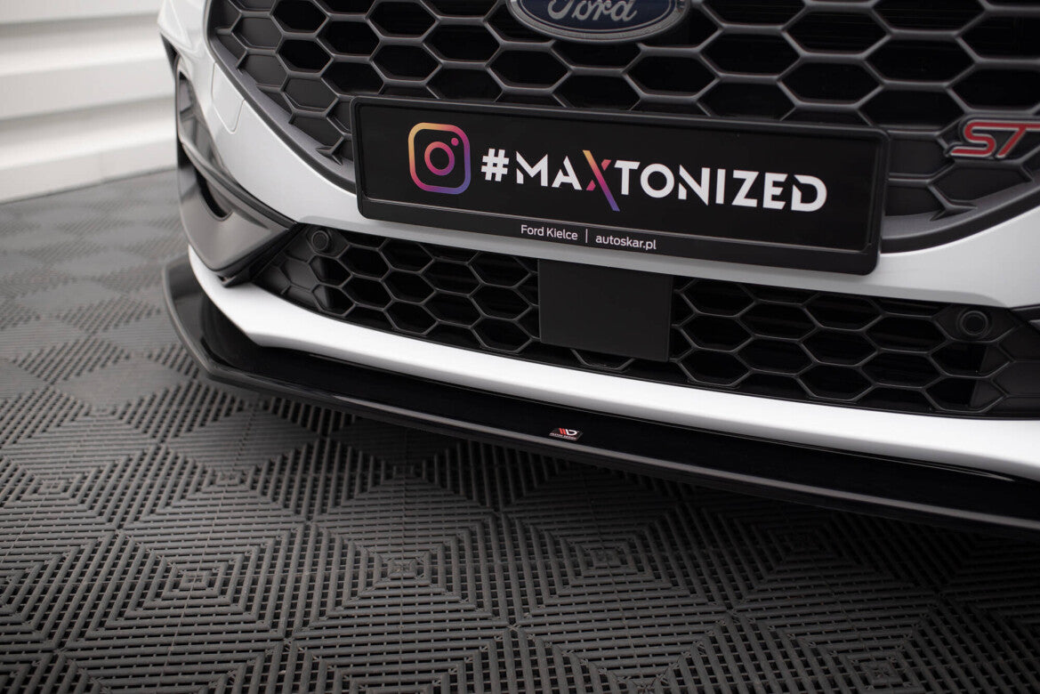 Frontlippe V.6 passend für Ford Focus ST / ST-Line Mk4 FL schwarz Hochglanz
