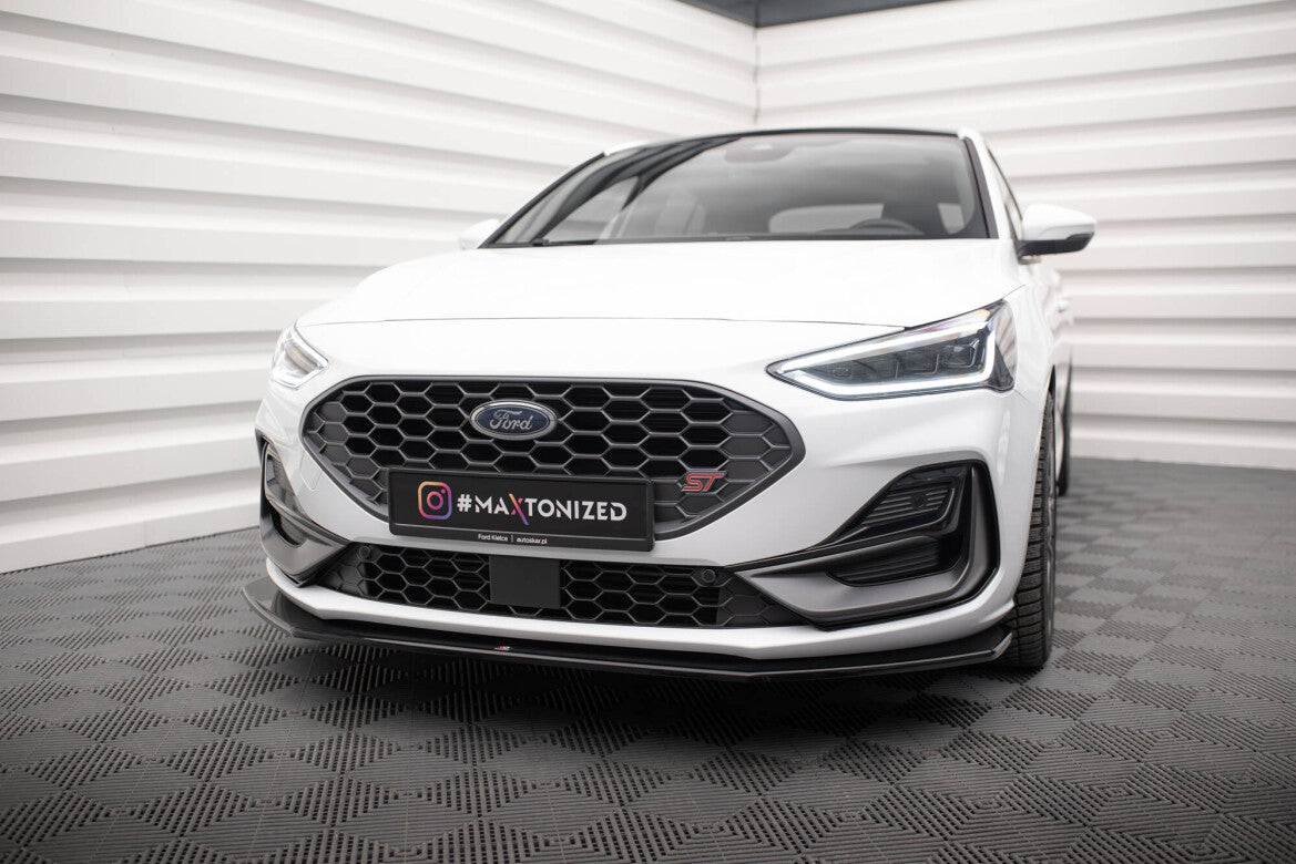 Frontlippe V.6 passend für Ford Focus ST / ST-Line Mk4 FL schwarz Hochglanz