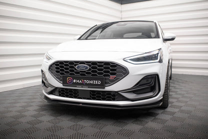 Frontlippe V.6 passend für Ford Focus ST / ST-Line Mk4 FL schwarz Hochglanz