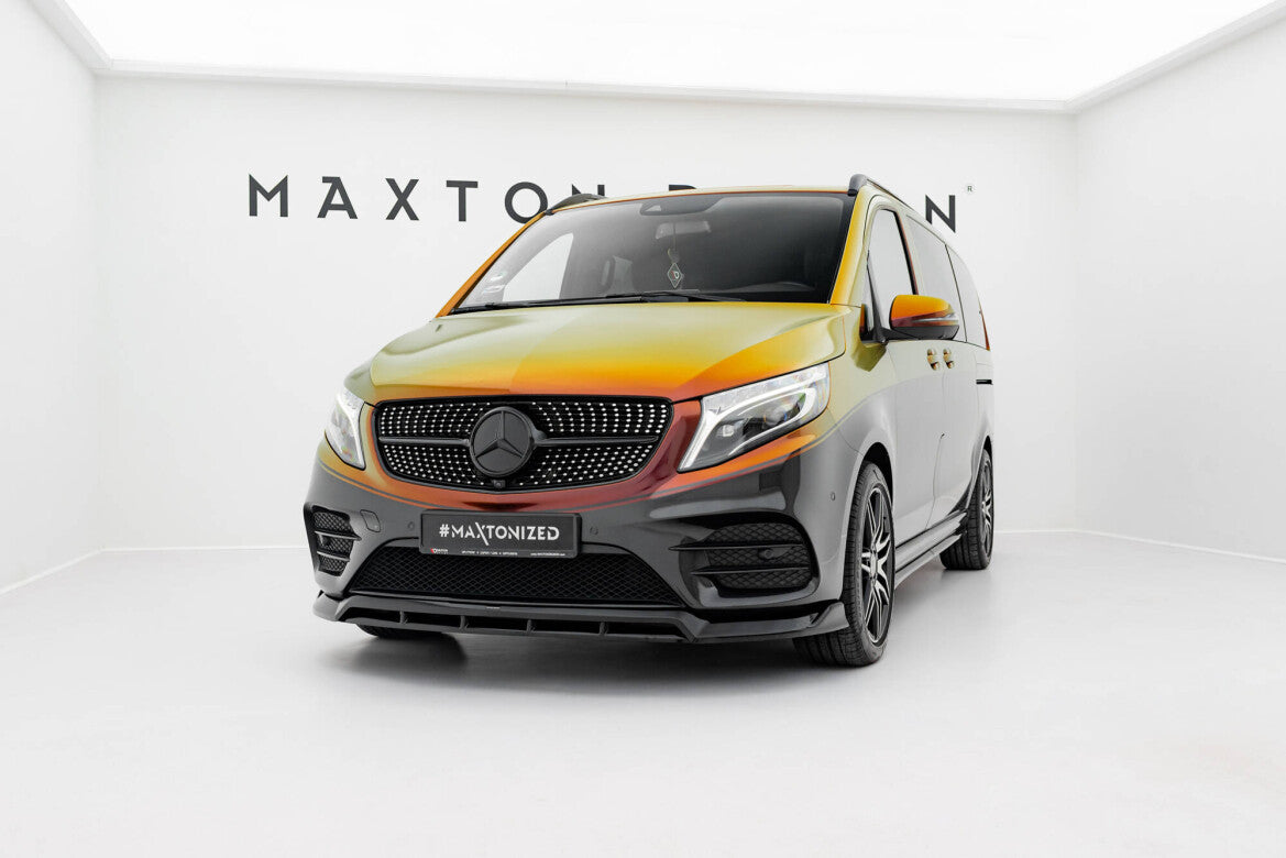 Frontlippe V.6 passend für Mercedes V-Klasse AMG-Line W447 FL schwarz Hochglanz