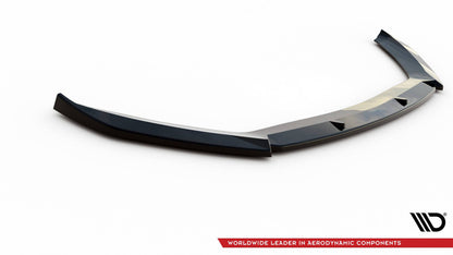 Frontlippe V.6 passend für Seat Leon CUPRA / FR Mk3 FL schwarz Hochglanz