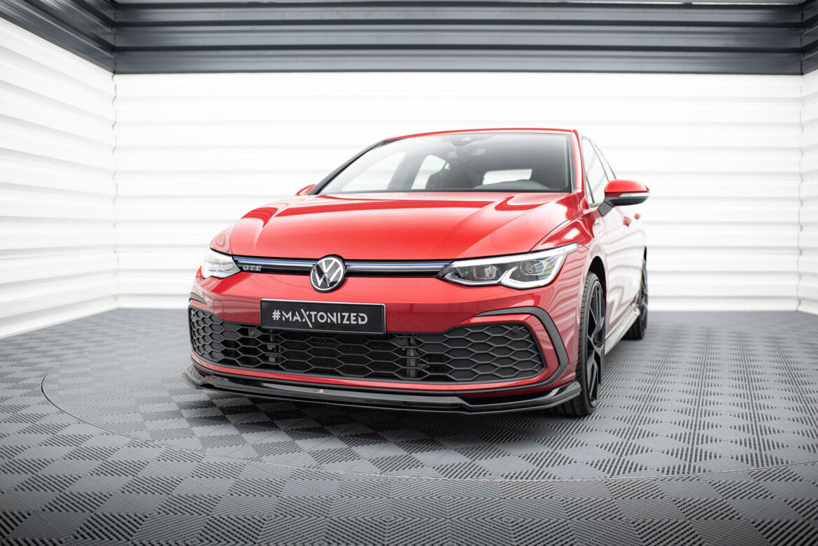 Frontlippe V.6 passend für VW Golf GTI / GTE / GTD / R-Line Mk8 schwarz Hochglanz