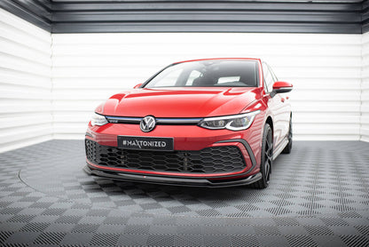 Frontlippe V.6 passend für VW Golf GTI / GTE / GTD / R-Line Mk8 schwarz Hochglanz