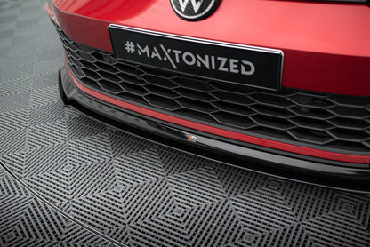 Frontlippe V.6 passend für VW Golf GTI / GTE / GTD / R-Line Mk8 schwarz Hochglanz