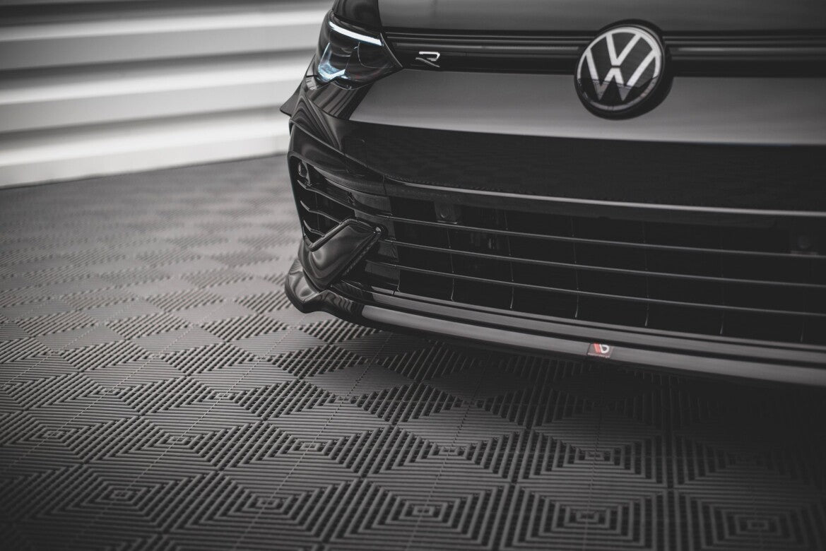 Frontlippe V.6 passend für VW Golf R Hatchback / Variant Mk8 schwarz Hochglanz