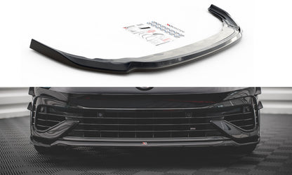 Frontlippe V.6 passend für VW Golf R Hatchback / Variant Mk8 schwarz Hochglanz