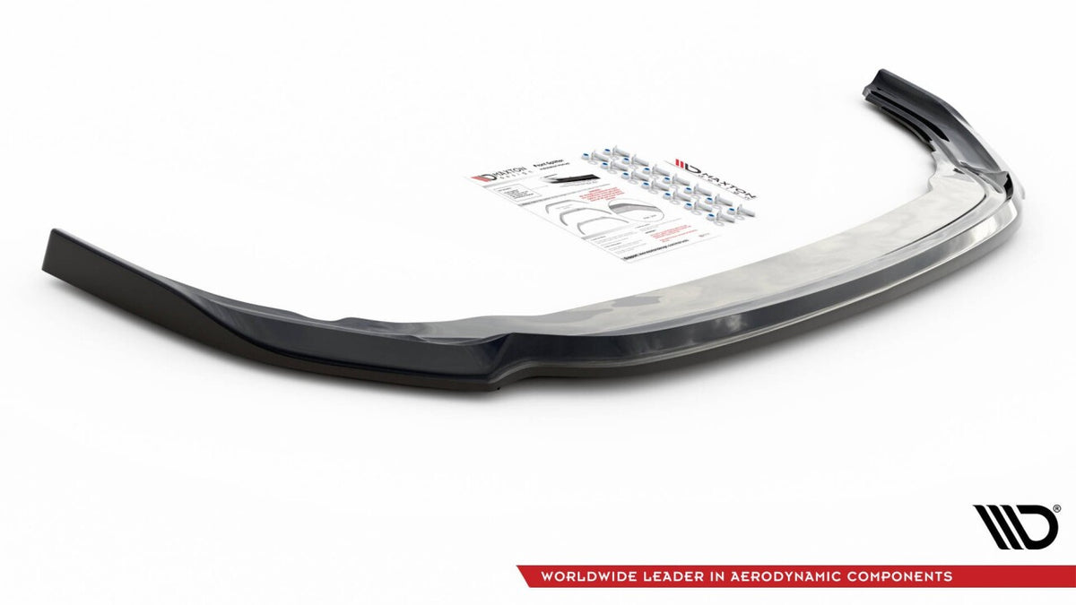 Frontlippe V.6 passend für VW Golf R Hatchback / Variant Mk8 schwarz Hochglanz