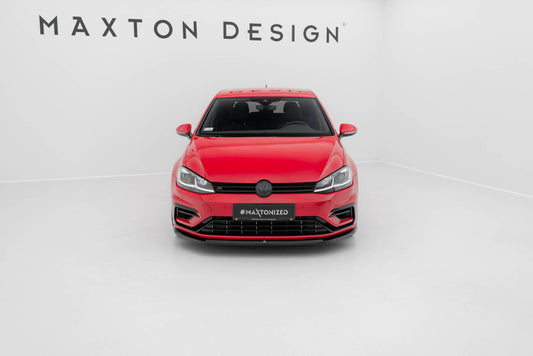 Frontlippe V.6 passend für VW Golf R / R-Line Mk7 FL schwarz Hochglanz