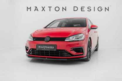 Frontlippe V.6 passend für VW Golf R / R-Line Mk7 FL schwarz Hochglanz