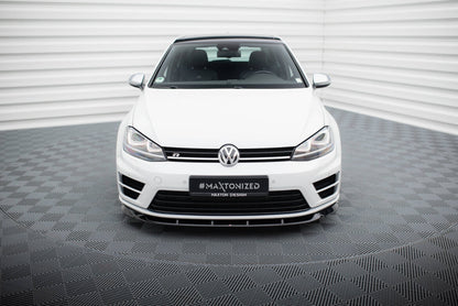 Frontlippe V.6 passend für VW Golf R / R-Line Mk7 schwarz Hochglanz