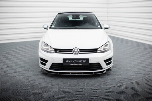 Frontlippe V.6 passend für VW Golf R / R-Line Mk7 schwarz Hochglanz