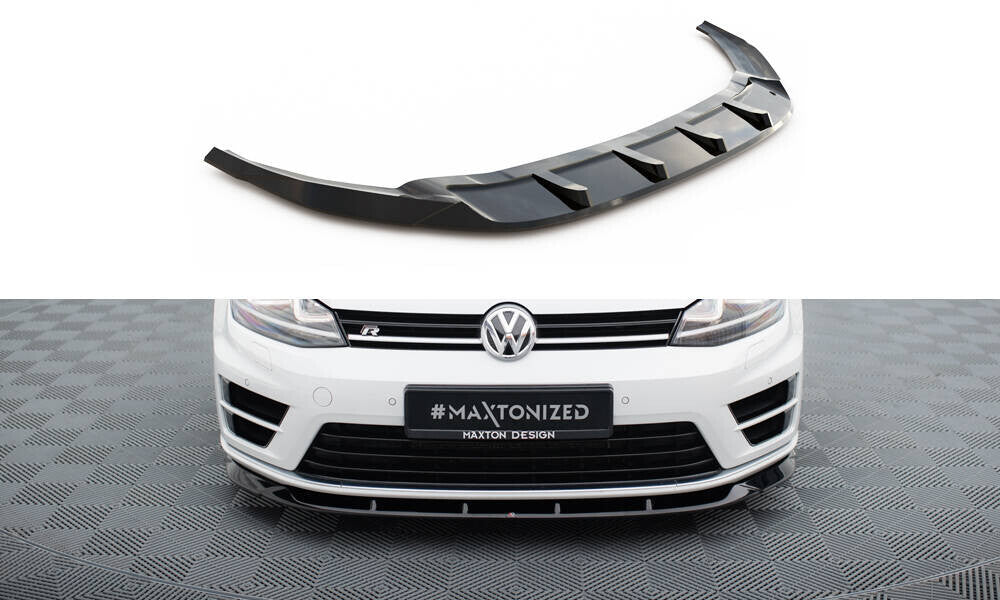 Frontlippe V.6 passend für VW Golf R / R-Line Mk7 schwarz Hochglanz