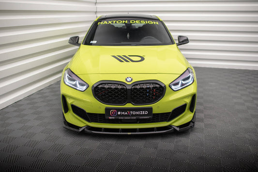 Frontlippe V.7 passend für BMW 1er M-Paket / M135i / 128ti F40 schwarz Hochglanz