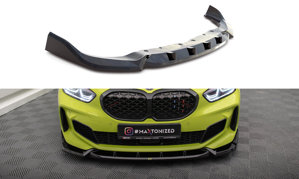 Frontlippe V.7 passend für BMW 1er M-Paket / M135i / 128ti F40 schwarz Hochglanz