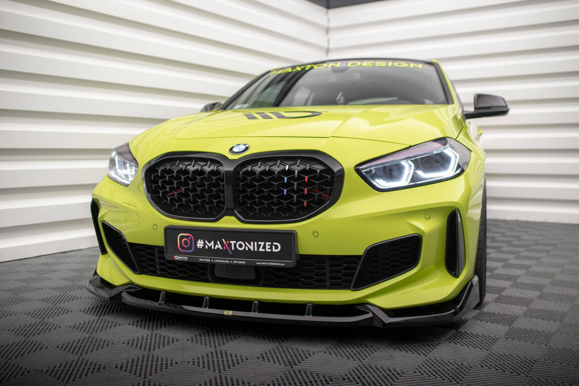 Frontlippe V.7 passend für BMW 1er M-Paket / M135i / 128ti F40 schwarz Hochglanz