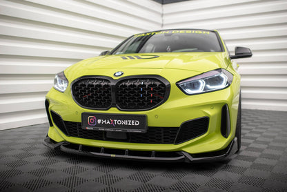 Frontlippe V.7 passend für BMW 1er M-Paket / M135i / 128ti F40 schwarz Hochglanz