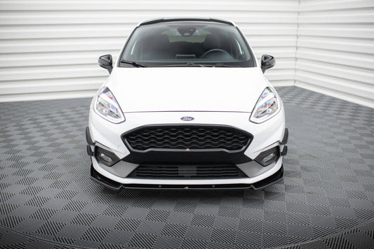 Frontlippe V.7 passend für Ford Fiesta Mk8 ST / ST-Line schwarz Hochglanz