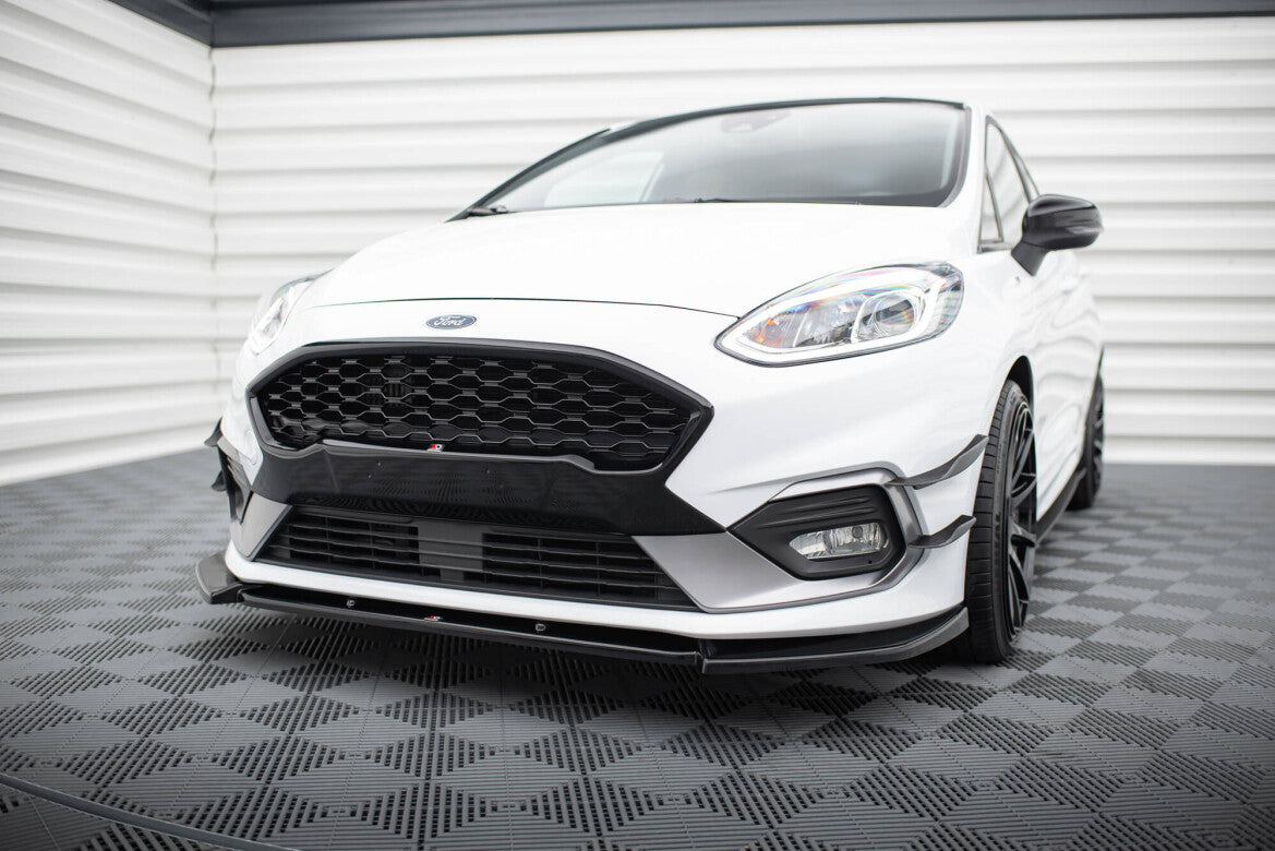 Frontlippe V.7 passend für Ford Fiesta Mk8 ST / ST-Line schwarz Hochglanz