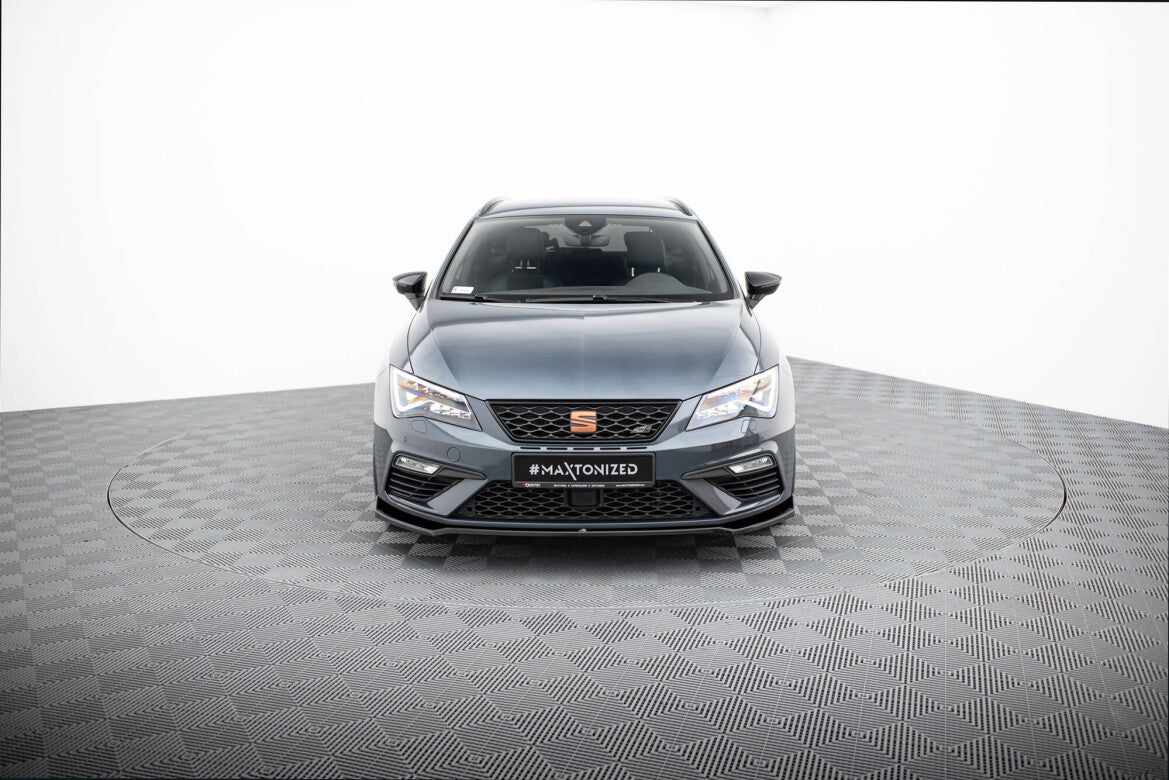 Frontlippe V.7 passend für Seat Leon CUPRA / FR Mk3 FL schwarz Hochglanz