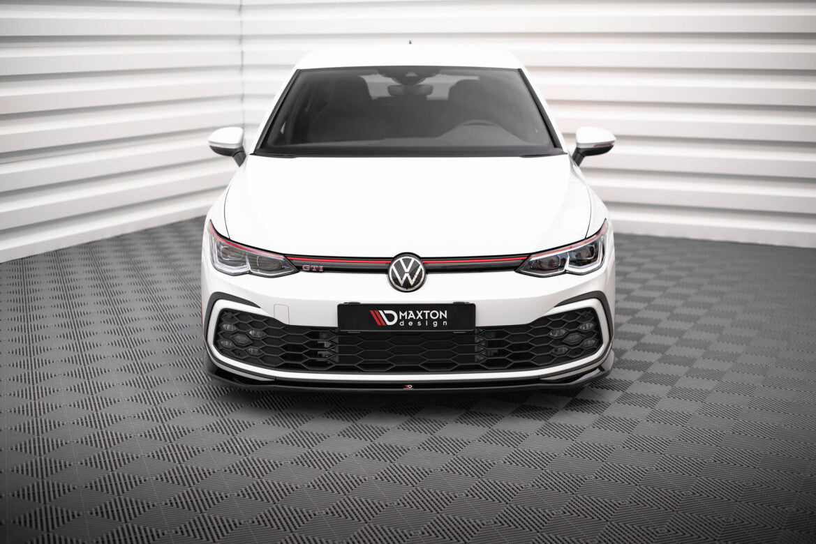 Frontlippe V.7 passend für VW Golf GTI / GTE / GTD / R-Line Mk8 schwarz Hochglanz