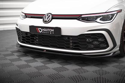 Frontlippe V.7 passend für VW Golf GTI / GTE / GTD / R-Line Mk8 schwarz Hochglanz