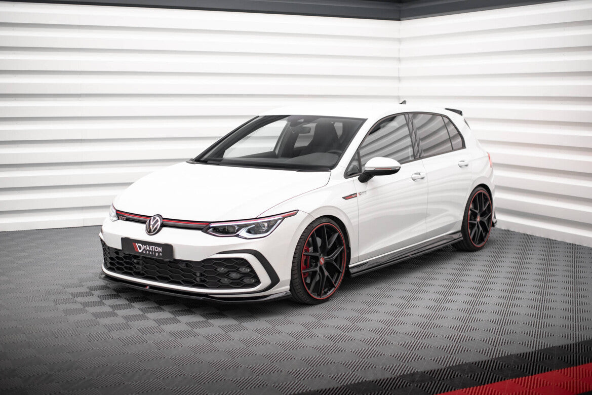 Frontlippe V.7 passend für VW Golf GTI / GTE / GTD / R-Line Mk8 schwarz Hochglanz