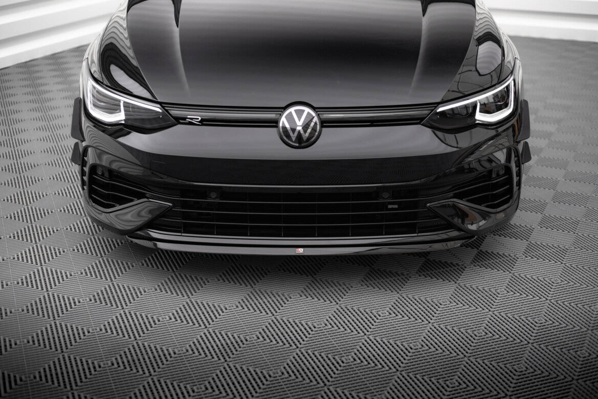 Frontlippe V.7 passend für VW Golf R Hatchback / Variant Mk8 schwarz Hochglanz