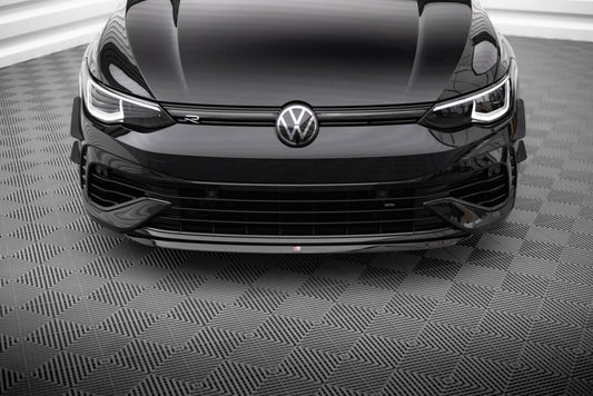 Frontlippe V.7 passend für VW Golf R Hatchback / Variant Mk8 schwarz Hochglanz