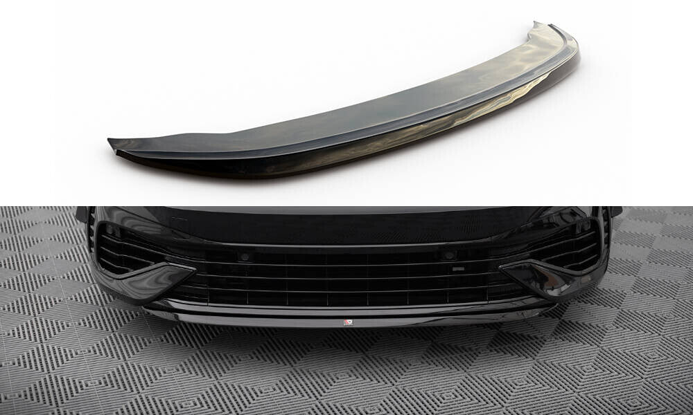 Frontlippe V.7 passend für VW Golf R Hatchback / Variant Mk8 schwarz Hochglanz