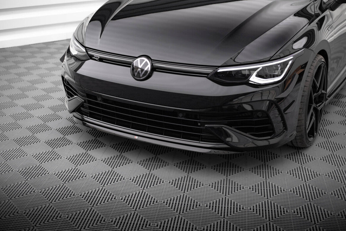 Frontlippe V.7 passend für VW Golf R Hatchback / Variant Mk8 schwarz Hochglanz