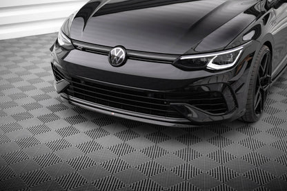 Frontlippe V.7 passend für VW Golf R Hatchback / Variant Mk8 schwarz Hochglanz