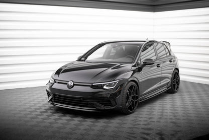 Frontlippe V.7 passend für VW Golf R Hatchback / Variant Mk8 schwarz Hochglanz